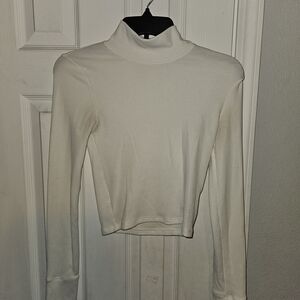 American Eagle Outfitters Cream Long Sleeve Top